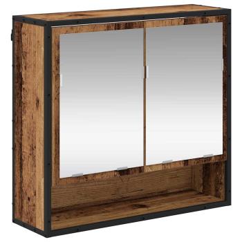 Badezimmermöbel-Set 4 stk. Altholz 80 x 33 x 60 cm