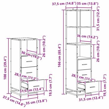 Badezimmermöbel-Set 4 stk. Altholz 90 x 33 x 60 cm