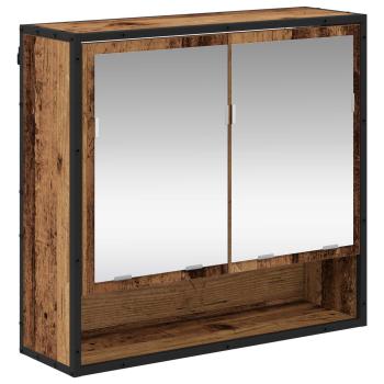 Badezimmermöbel-Set 2 stk. Altholz 90 x 33 x 60 cm