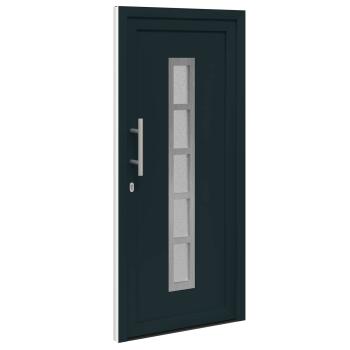 Vordertür 98 x 200 cm PVC Anthrazit