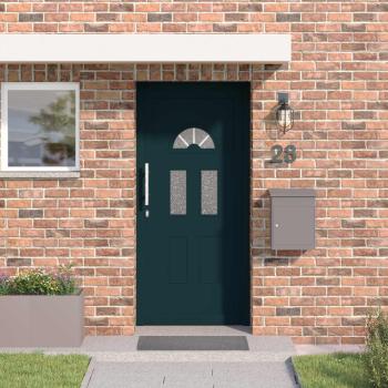 ARDEBO.de - Vordertür 98 x 198 cm PVC Anthrazit