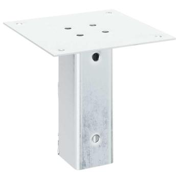 Pfostenträger Quadratisch 4Stk. Silber 46x46mm Verzinkter Stahl