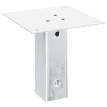 Pfostenträger Quadratisch 4Stk. Silber 51x51mm Verzinkter Stahl