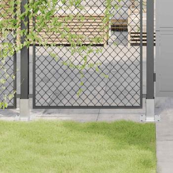 ARDEBO.de - Pfostenträger Quadratisch 4Stk. Silber 61x61mm Verzinkter Stahl