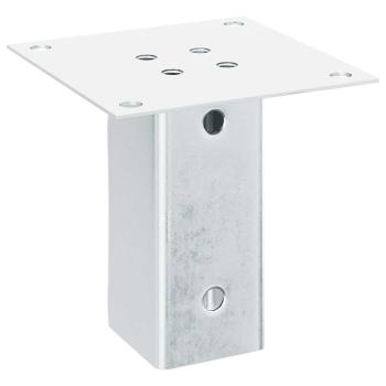 Pfostenträger Quadratisch 4Stk. Silber 61x61mm Verzinkter Stahl