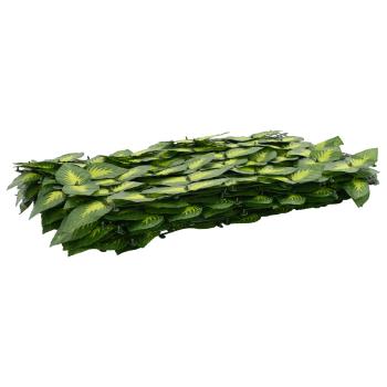 Balkonsichtschutz mit Blättern Grün und Gelb 500 x 150 cm