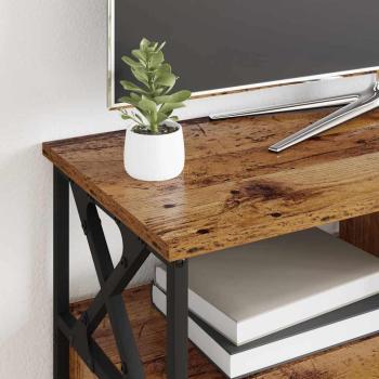 TV-Schränk Altholz 90 x 33 x 45 cm Ingenieure Holz und Stahl