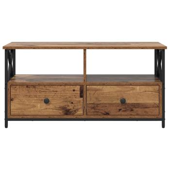 TV-Schränk Altholz 90 x 33 x 45 cm Ingenieure Holz und Stahl