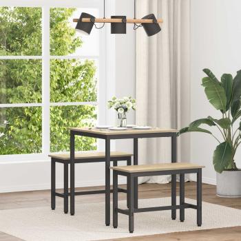 ARDEBO.de - Esstische 70 x 70 x 75 cm Holzwerkstoff Sonoma-Eiche