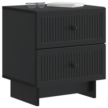 Nachttisch 2 stk. Schwarz 43 x 34,5 x 47,5 cm Holzwerkstoff