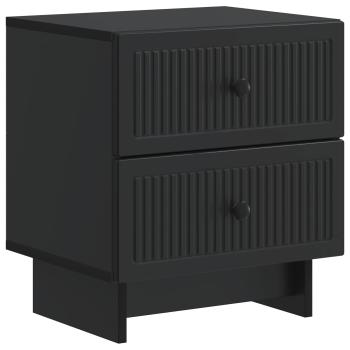 Nachttisch 2 stk. Schwarz 43 x 34,5 x 47,5 cm Holzwerkstoff