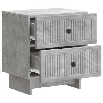 Nachttisch Betongrau 43 x 34,5 x 47,5 cm Holzwerkstoff