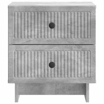 Nachttisch Betongrau 43 x 34,5 x 47,5 cm Holzwerkstoff