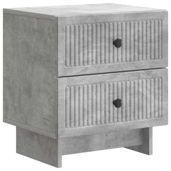 Nachttisch 2 stk. Betongrau 43 x 34,5 x 47,5 cm Holzwerkstoff