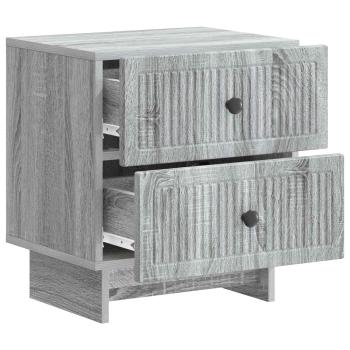 Nachttisch Graues Sonoma 43 x 34,5 x 47,5 cm Holzwerkstoff