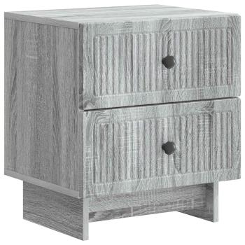 Nachttisch 2 stk. Graues Sonoma 43 x 34,5 x 47,5 cm