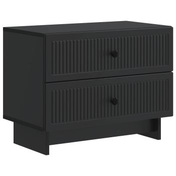 Nachttisch Schwarz 62 x 34,5 x 47,5 cm Holzwerkstoff