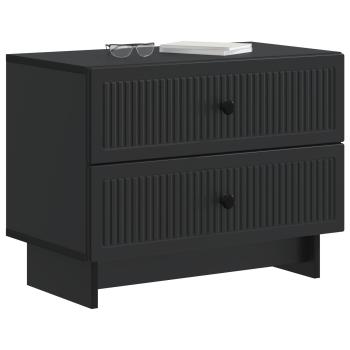Nachttisch Schwarz 62 x 34,5 x 47,5 cm Holzwerkstoff