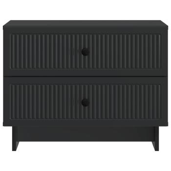 Nachttisch Schwarz 62 x 34,5 x 47,5 cm Holzwerkstoff