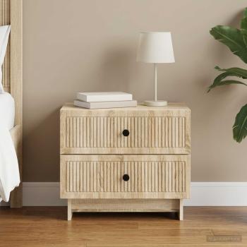 ARDEBO.de - Nachttisch Sonoma-Eiche 62 x 34,5 x 47,5 cm Holzwerkstoff