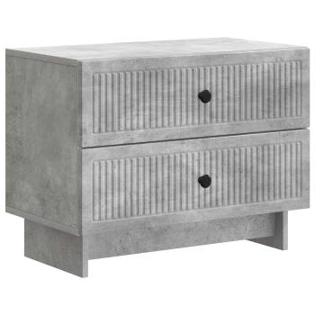 Nachttisch Betongrau 62 x 34,5 x 47,5 cm Holzwerkstoff