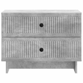 Nachttisch Betongrau 62 x 34,5 x 47,5 cm Holzwerkstoff