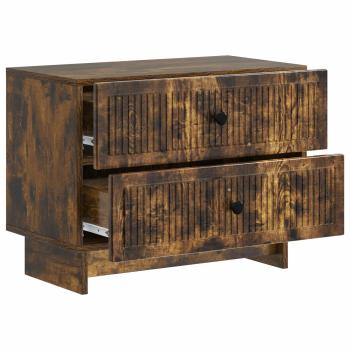 Nachttisch Räuchereiche 62 x 34,5 x 47,5 cm Holzwerkstoff