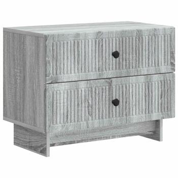 Nachttisch Sonoma-Grau 62 x 34,5 x 47,5 cm Holzwerkstoff