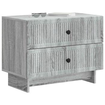 Nachttisch Sonoma-Grau 62 x 34,5 x 47,5 cm Holzwerkstoff