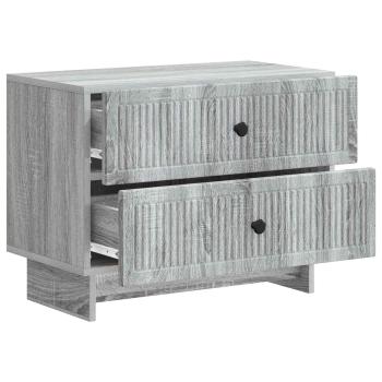 Nachttisch Sonoma-Grau 62 x 34,5 x 47,5 cm Holzwerkstoff