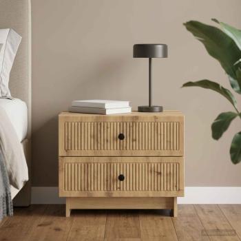 ARDEBO.de - Nachttisch Artisan-Eiche 62 x 34,5 x 47,5 cm Holzwerkstoff