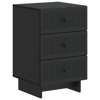 Nachttisch Schwarz 43 x 41 x 66,5 cm Holzwerkstoff