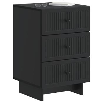 Nachttisch Schwarz 43 x 41 x 66,5 cm Holzwerkstoff