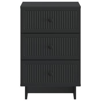 Nachttisch Schwarz 43 x 41 x 66,5 cm Holzwerkstoff