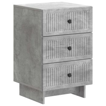 Nachttisch Betongrau 43 x 41 x 66,5 cm Holzwerkstoff