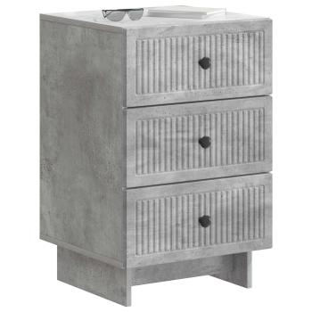 Nachttisch Betongrau 43 x 41 x 66,5 cm Holzwerkstoff