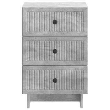 Nachttisch Betongrau 43 x 41 x 66,5 cm Holzwerkstoff