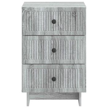 Nachttisch Graues Sonoma 43 x 41 x 66,5 cm Holzwerkstoff
