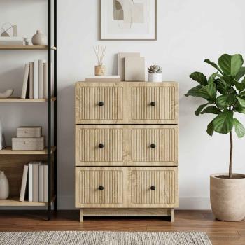 ARDEBO.de - Schubladenschrank 66 x 34,5 x 90 cm Holzwerkstoff Sonoma-Eiche