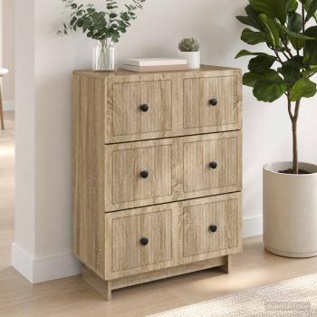 Schubladenschrank 66 x 34,5 x 90 cm Holzwerkstoff Sonoma-Eiche