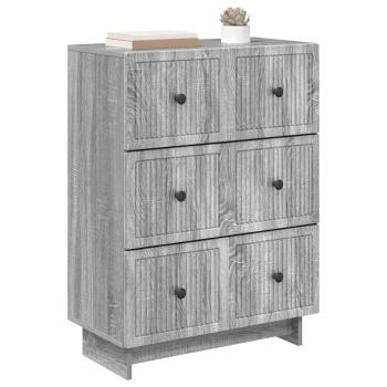 Schubladenschrank 66 x 34,5 x 90 cm Holzwerkstoff Sonoma-Grau
