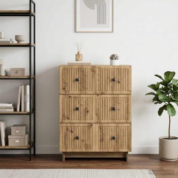 Schubladenschrank 66 x 34,5 x 90 cm Holzwerkstoff Artisan-Eiche