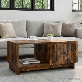 ARDEBO.de - Couchtisch Räuchereiche 90 x 50 x 40 cm Holzwerkstoff