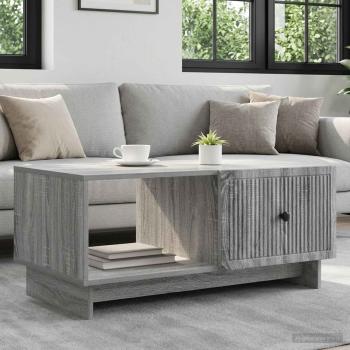 ARDEBO.de - Couchtisch Sonoma-Grau 90 x 50 x 40 cm Holzwerkstoff