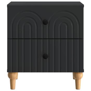 Nachttisch Schwarz 43 x 34,5 x 48 cm Holzwerkstoff
