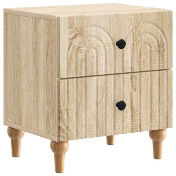 Nachttisch 2 stk. Sonoma-Eiche 43 x 34,5 x 48 cm Holzwerkstoff
