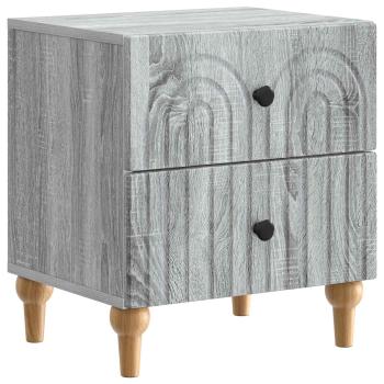 Nachttisch Graues Sonoma 43 x 34,5 x 48 cm Holzwerkstoff