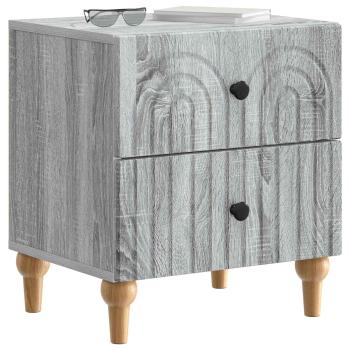 Nachttisch Graues Sonoma 43 x 34,5 x 48 cm Holzwerkstoff