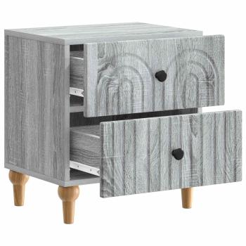 Nachttisch Graues Sonoma 43 x 34,5 x 48 cm Holzwerkstoff
