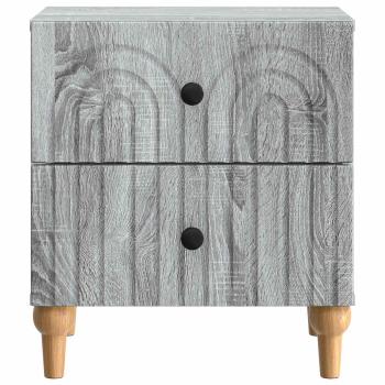 Nachttisch Graues Sonoma 43 x 34,5 x 48 cm Holzwerkstoff